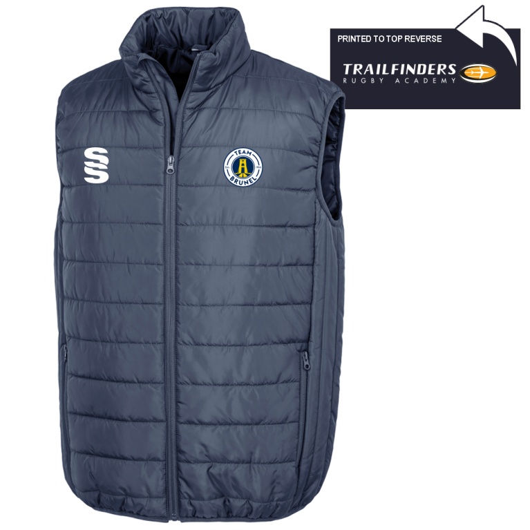 Brunel and Ealing Trailfinders Rugby - Padded Bodywarmer - Unisex Fit