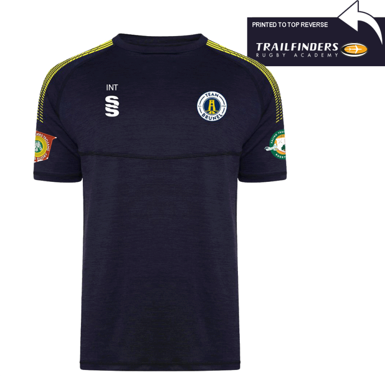 Brunel and Ealing Trailfinders Rugby - Women's Dual Gym T-shirt : Navy Melange (2nd)