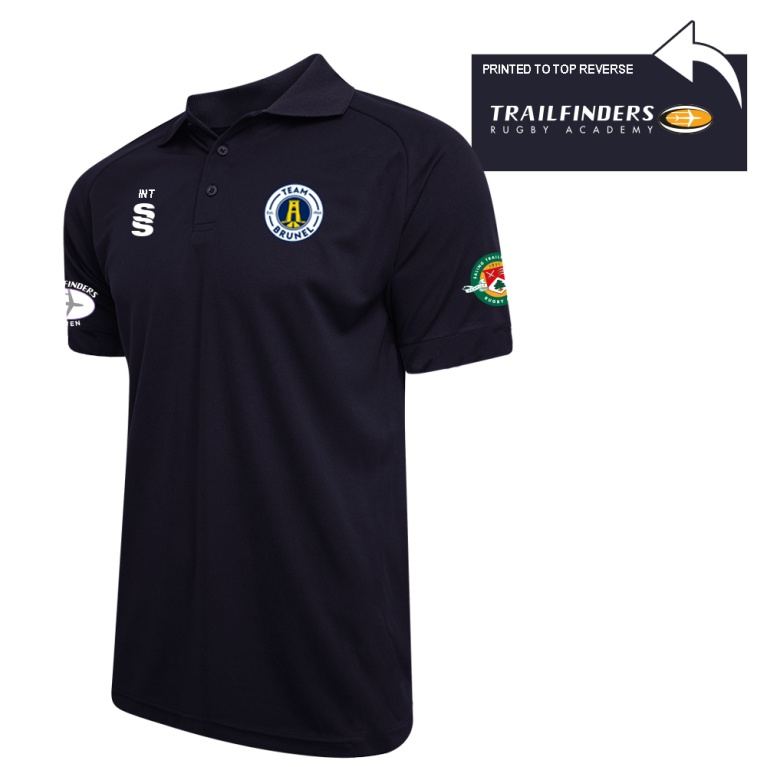 Brunel University and Ealing Trailfinders Rugby Dual Solid Colour Polo : Navy