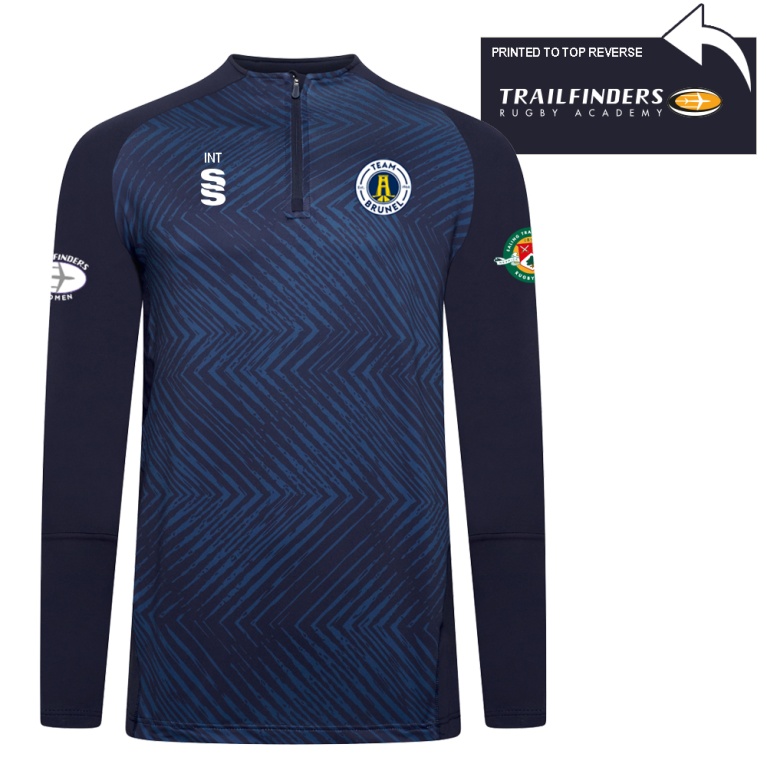 Brunel and Ealing Trailfinders Rugby - Volt 1/4 Performance Top - Women's Fit