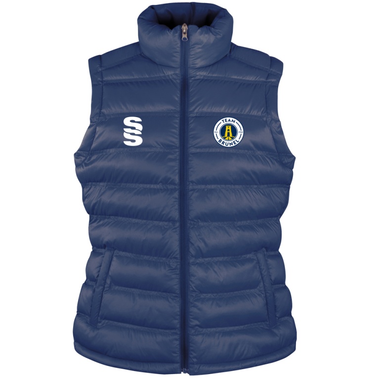 Brunel University and Ealing Trailfinders Rugby Women's Padded Gilet : Navy