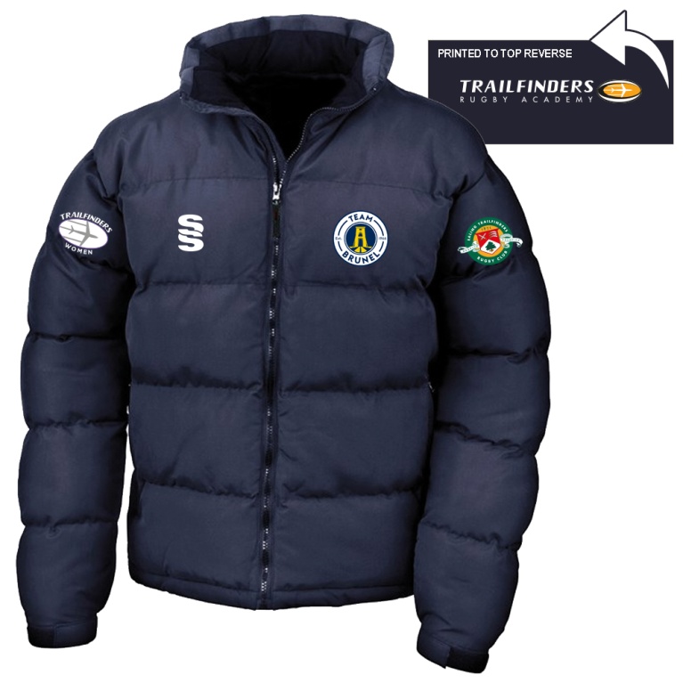 Brunel University and Ealing Trailfinders Rugby Holkham Down Feel Jacket : Navy