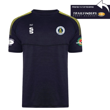 Brunel and Ealing Trailfinders Rugby - Women's Dual Gym T-shirt : Navy Melange